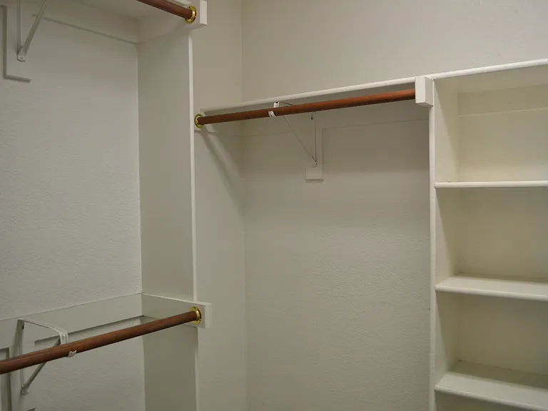 Primary closet.