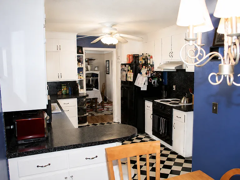 view from kitchen dining nook