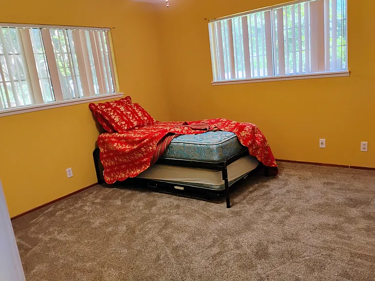 Trundle bed. Opens into king size