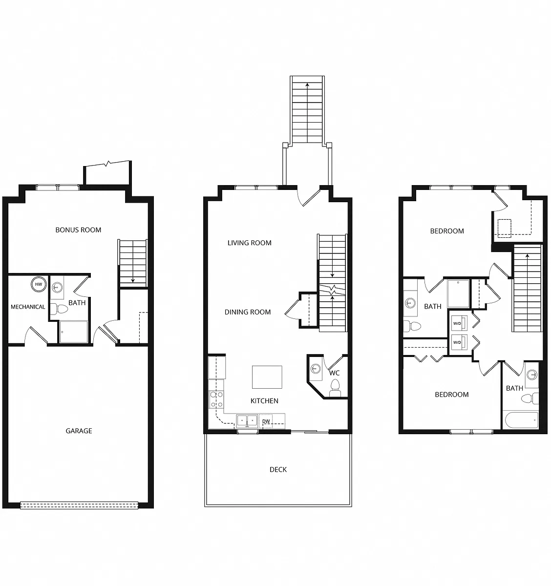 Floor plan Astoria Townhome