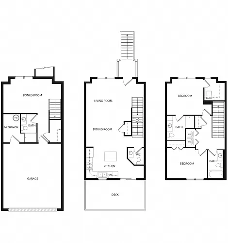 Floor plan Astoria Townhome