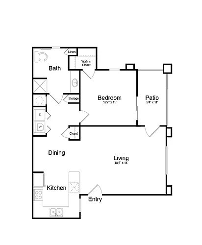 Floor plan 1B