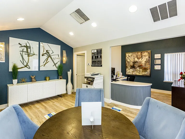 Interior of Leasing Office