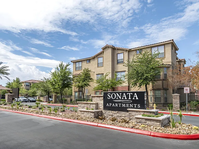 Entrance into Sonata Apartment Homes