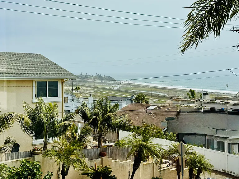 Ocean view from living room window