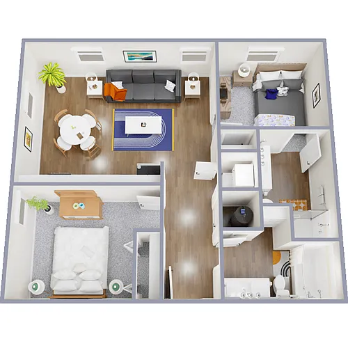 Floor plan Tweed Divan