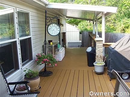 Looking out from deck