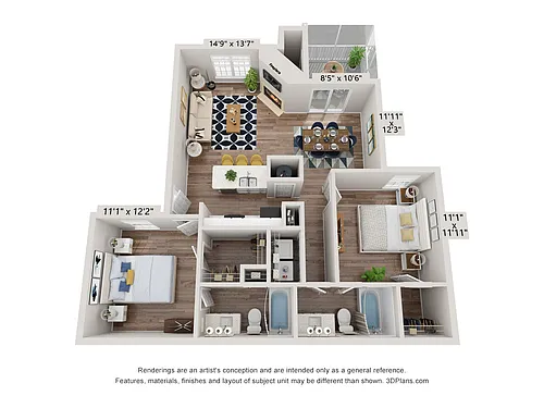 Floor plan The Benjamin
