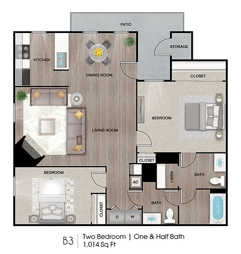Floor plan B3