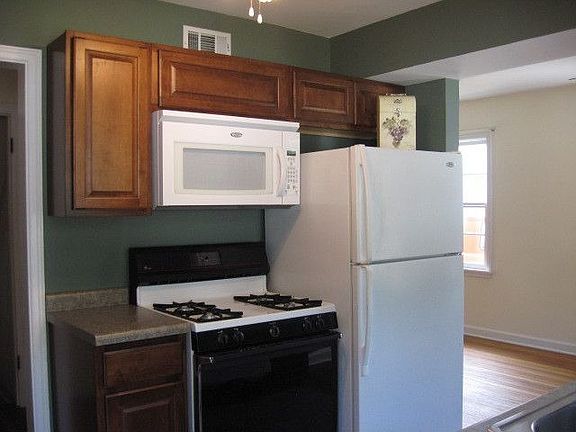New wood cabinets, counter tops