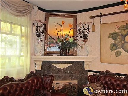 living room - fireplace area