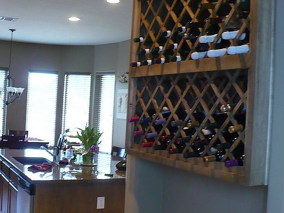 Wine rack in butler's pantry