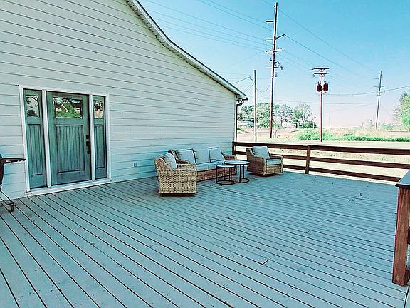 Deck looking at Master door