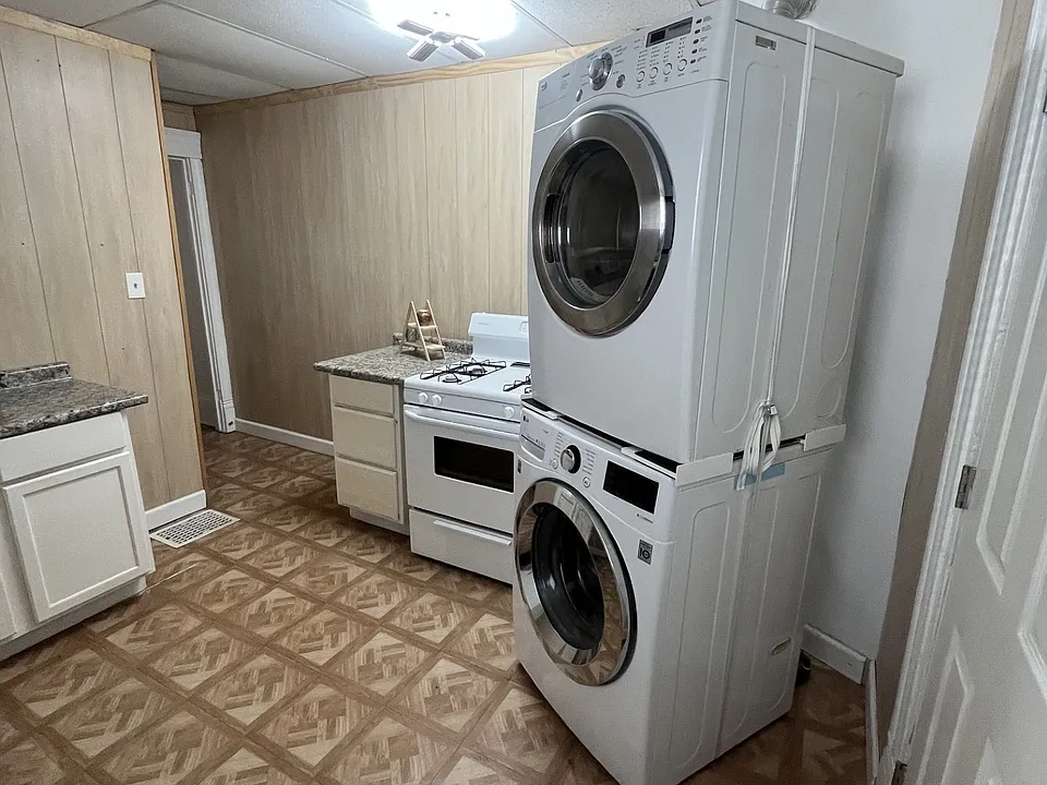 Full-Size Stacker & Washer/Dryer inside unit