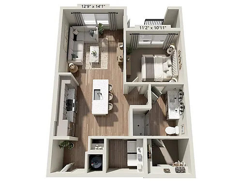 Floor plan A3B