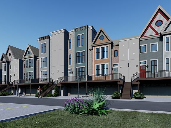 Front of Six Townhouse Building