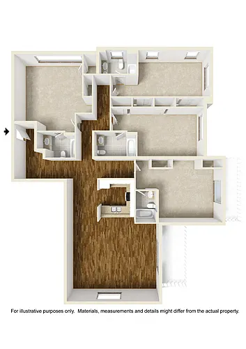 Floor plan Floor Plan 44c (Shared Room)