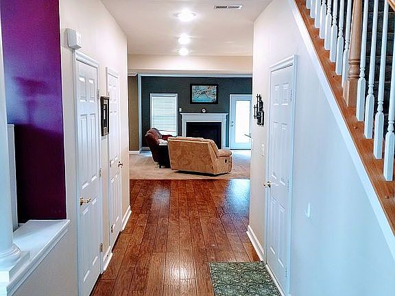 Entering house