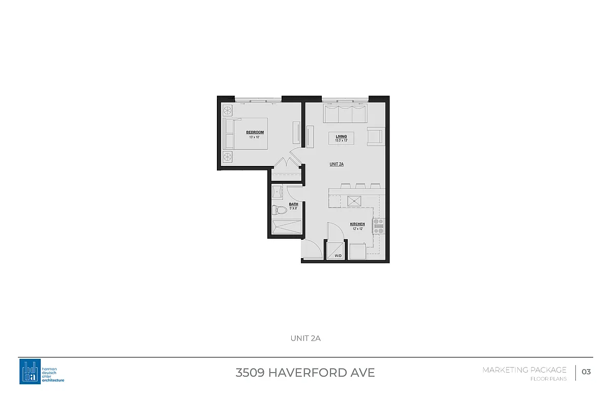 Floor plan 1 Bed | 1 Bath
