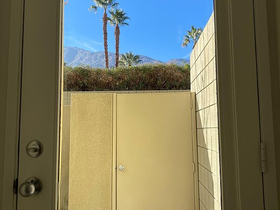 front door entrance to private patio