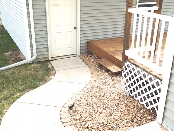 Back door to detached garage