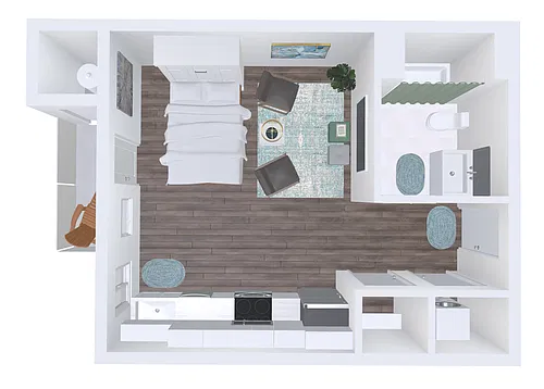 Floor plan Hudson - Studio