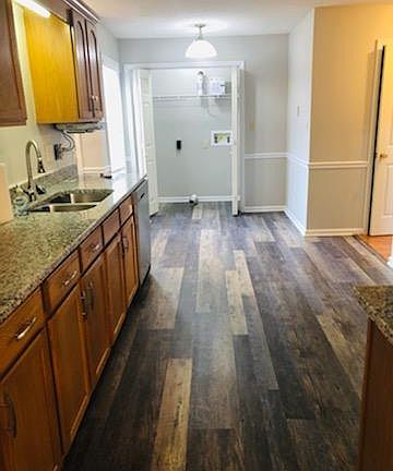 Eat in kitchen and laundry closet