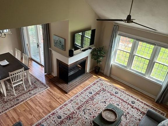 Overview of living and dining area.