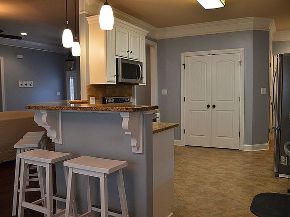 Raised bar and pantry doors