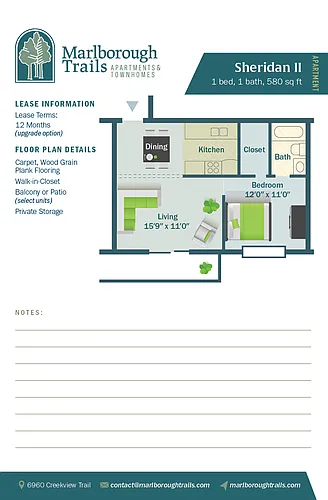 Floor plan Sheridan II