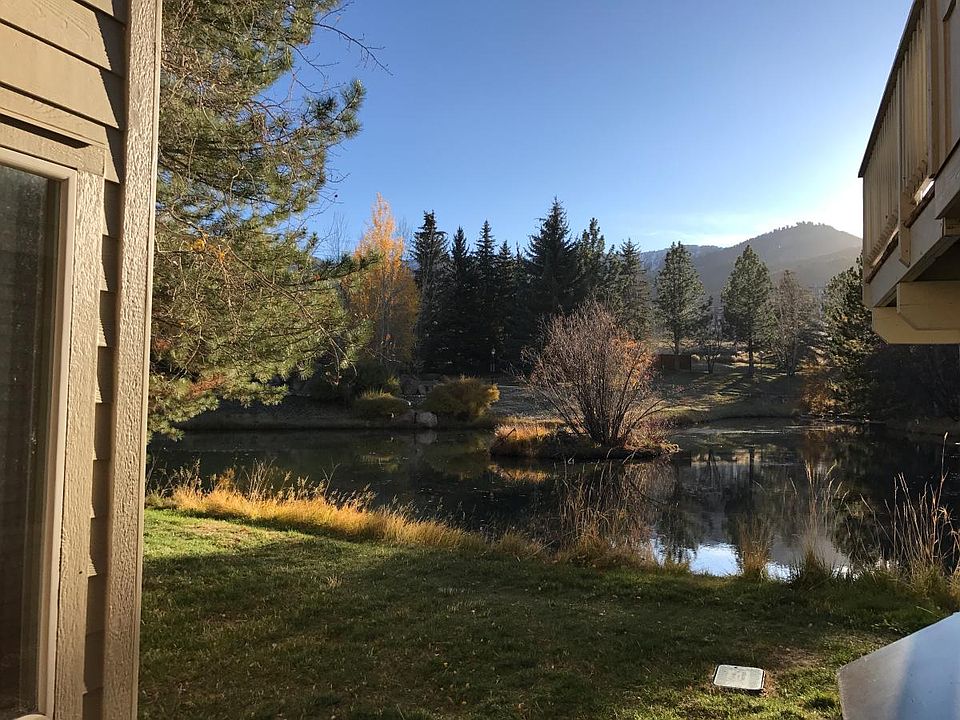 Pond behind unit