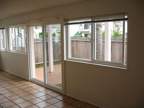 Sliding doors to your private patio