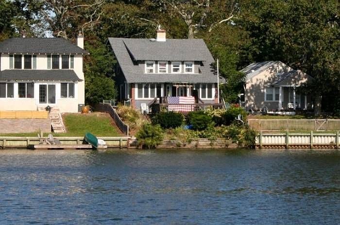 Back of house from lake