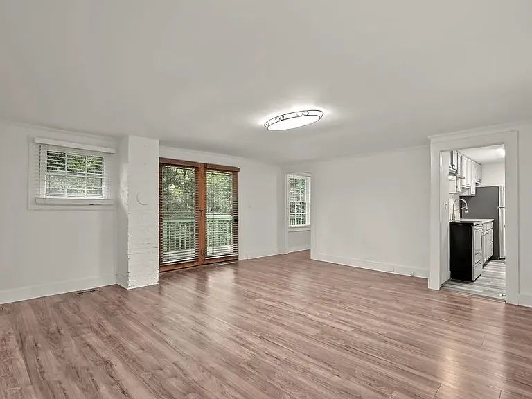 Unfurnished view of living area