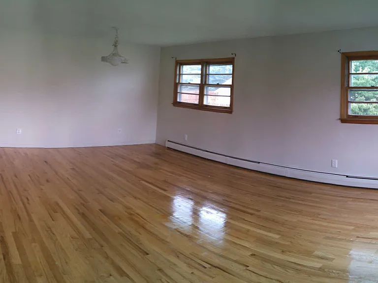 view of living room from front door