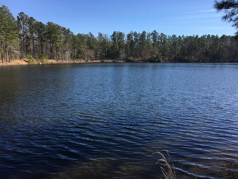 large fishing pond great for canoeing and swimming etc.