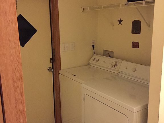 Laundry and back porch door