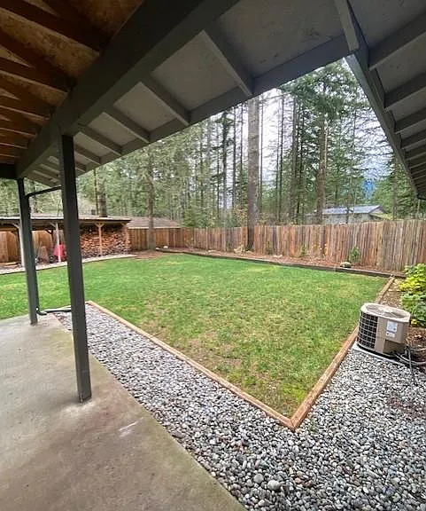 Backyard. Fully fenced.