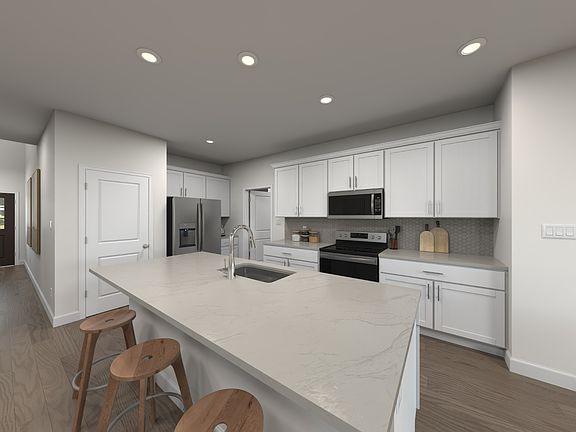 Enjoy the modern features in the spacious kitchen.