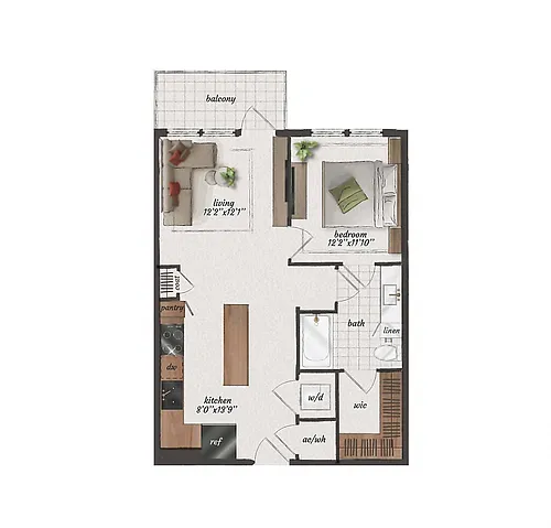 Floor plan A2.B