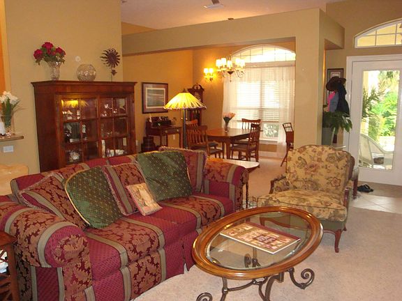 Living room and dining room