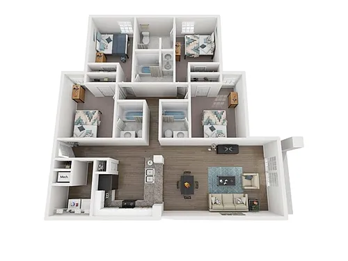 Floor plan 4X4