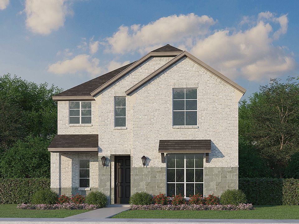 Plan 1457 Elevation D w Stone