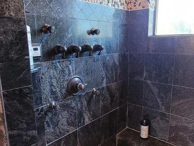 Main Shower, 4 Heads, Body Jets, Celling Rain Head, Waterfall, Steamer Speaker, Bench, Window Sweet Views Ski Areas