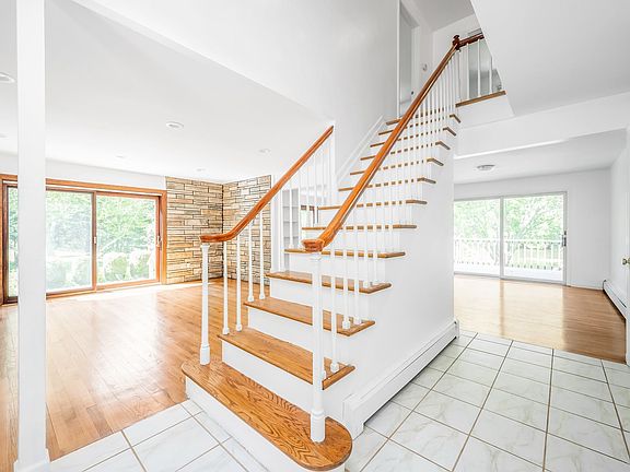 Foyer with open floor plan