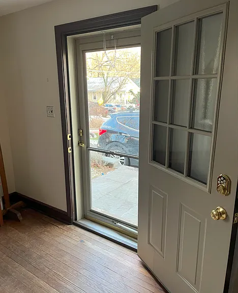 View from living room.