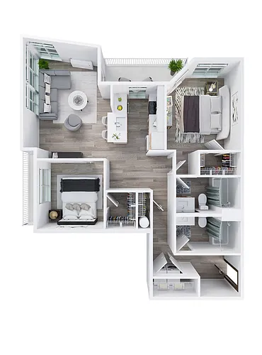 Floor plan 2X2 E