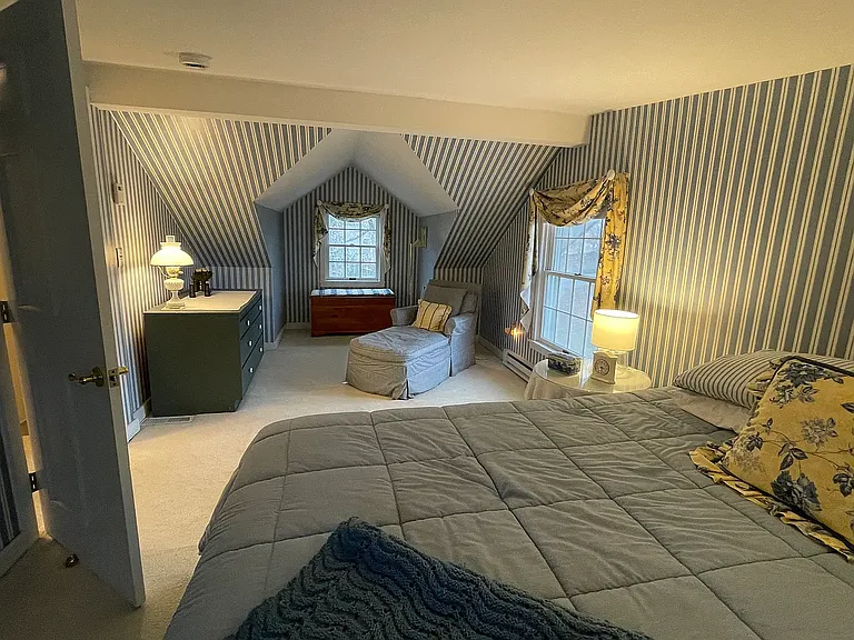 Bedroom 2 (Queen bed, 1 standard closet, 1 dresser, 1 bureau, 1 cedar chest)