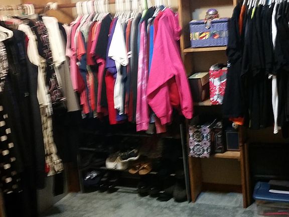 Master walk in closet