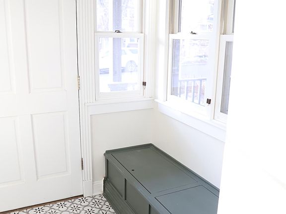 Mud Room (has a side closet for hanging coats and a space next to the door for shoes).